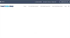 Desktop Screenshot of ineedbettersleep.com